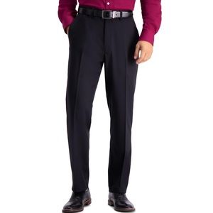 NWT, 43W x 32L Haggar Men's Travel Performance Tailored Fit Suit Pants. Black